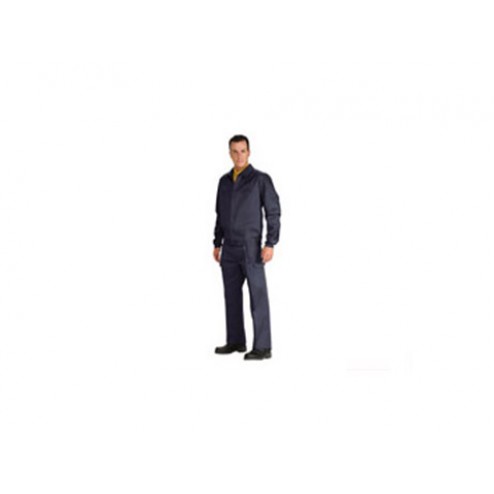 Pantalon Algodon Ignifugo Antiestatico L3000 Vesin T 38 Azul Marino 200 Grs