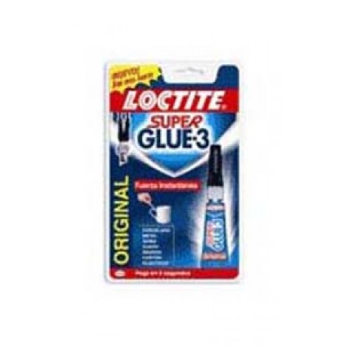 Adhesivo Instantaneo Super Glue-3 Control líquido Loctite Super-Glue 3 Gr