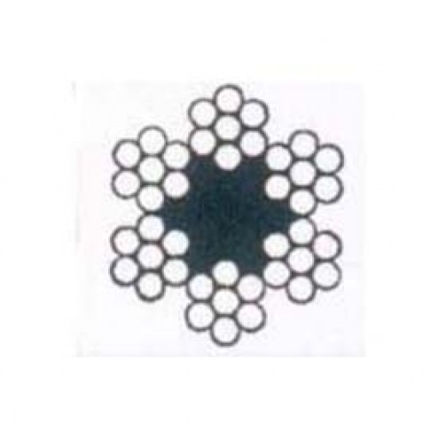 Cable Acero Galvanizado Rollo 100 M Diam.3 (6x7) +1 Alma Textil