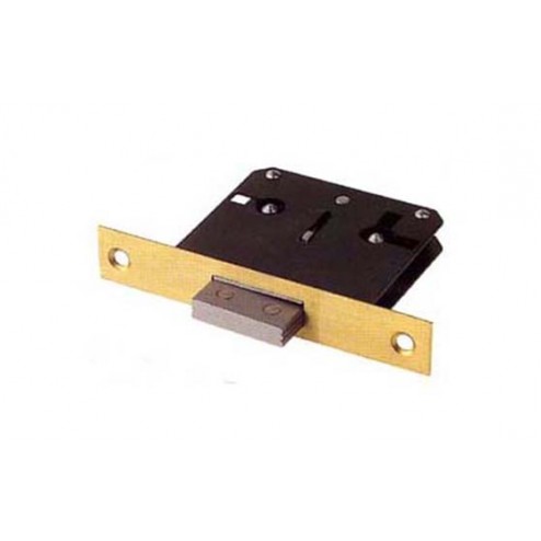 Cerradura Embutir Para Mueble Frente Latón Lim 200/25 Llave Zamac A35