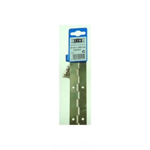 Bisagra Piano Latónada Kit con Tornillos (10 Uds) 140/1617-32X0,7X1000mm