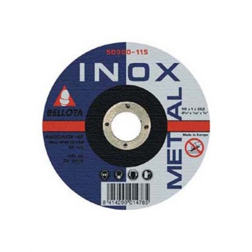 Disco Abrasivo con Inox Bellota Diam.125mm