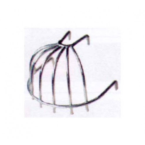 Colador Azotea Alambre Negro 1/4 Bola Mirvifer (Morrion Para Hojas)