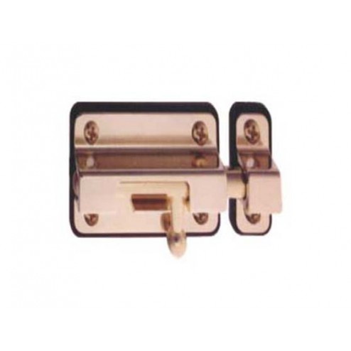 Pasador Cerrojo Base Plástico Mirvifer 23/35 Dorado