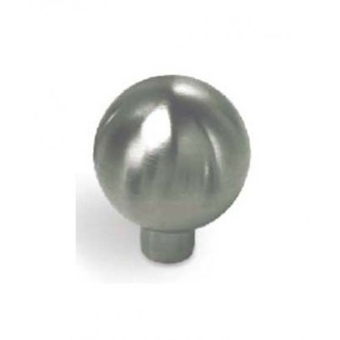 Pomo Metalico Estamp Niquel Cepillado