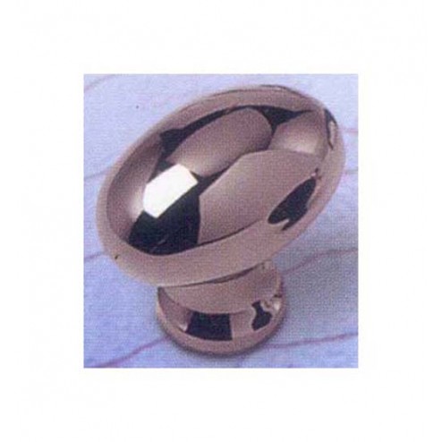 Pomo Metalico Estamp Niquel Cepillado