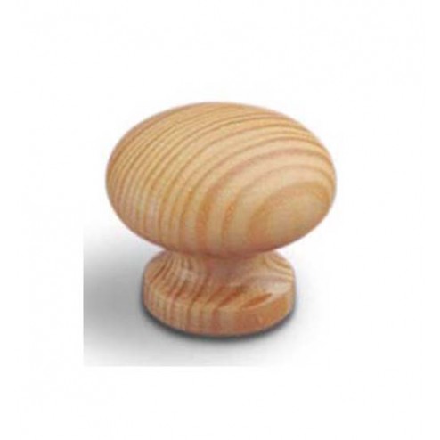 Pomo Madera Estamp Haya Transparente