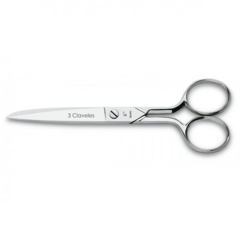 Tijera Costura Niquelada 3 Claveles 7" 17,5 cm