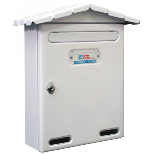 Buzon Exterior Acero Btv Chalet Blanco
