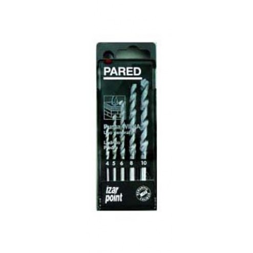 Broca Pared Standard Cilindrica Metal Duro Juego Izar 1485- 4 A 10mm 5 Unidades