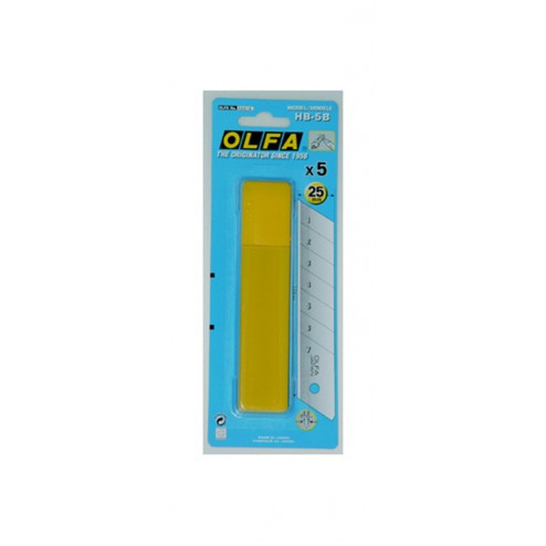 Cuchilla Cuter 25mm Olfa Hb-5B (5 Unid)