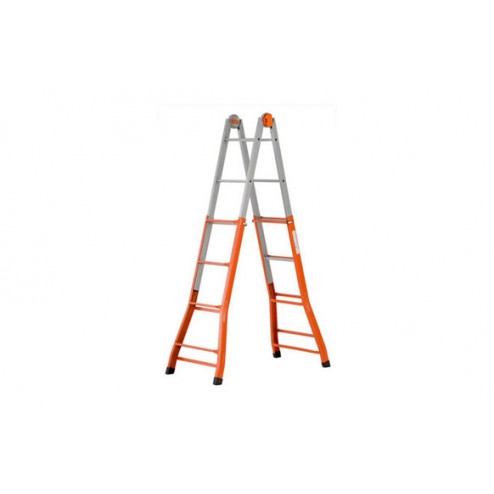 Escalera Telescópica Acero 4+5 Peldaños
