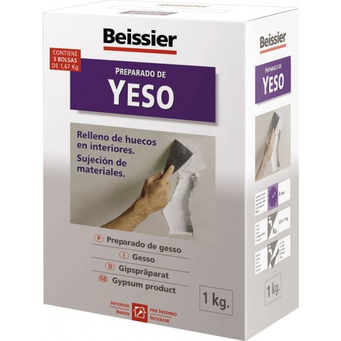 Yeso Fino Preparado Rellenos Beissier 1 Kg