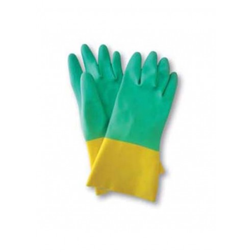 Guante Bicolor Latex Flocado Juba T 10/10 Â½