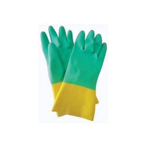 Guante Bicolor Latex Flocado Juba T 7