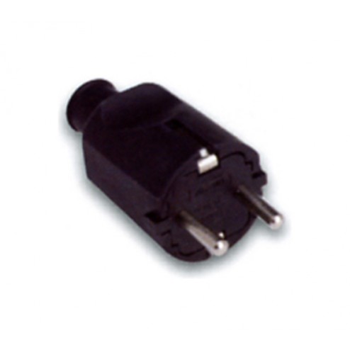 Clavija Bipolar Goma 16A Famatel Negro 250V
