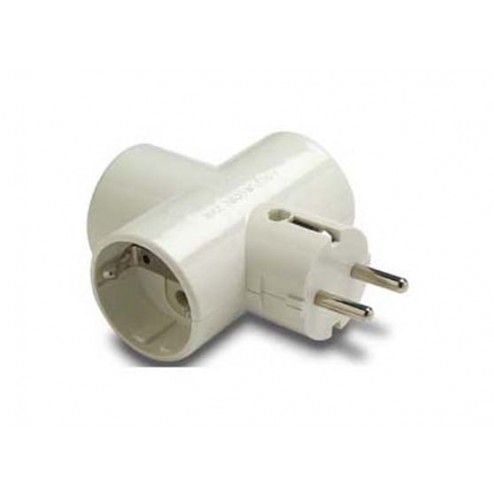 Adaptador 10-16A con Toma Tierra Famatel 3 Tomas