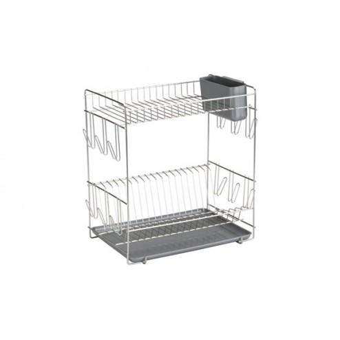 Escurreplatos Inox 18/8 Sauvic Grande-Gris
