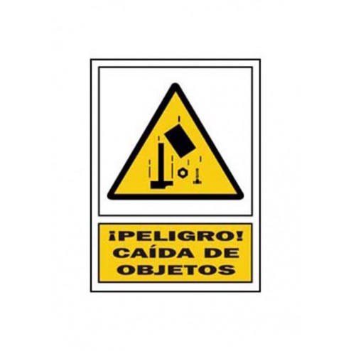 Señal Advertencia Castellano 297X210mm Caida de Objetos