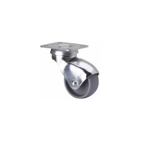 Rueda Mueble Auxiliar Giratoria Plástico Pletina Alex 50X33 Diam.25mm
