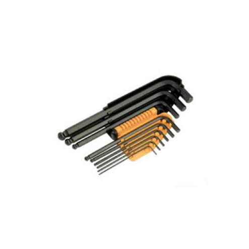 Llaves Allen Punta Bola 1,5 A 10mm. Ironside 9 Piezas