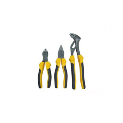 Alicates, Juego de 3 Pzs Ironside Universal, de Corte Diagonal y Multi Agarre