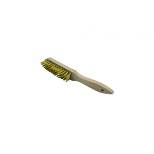 Cepillo Latón Ondulado Mango Madera Ironside 0,30 5 Hileras