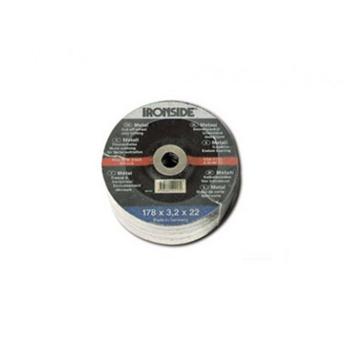 Disco Corte Acero/Inox Ironside 115x3x22mm