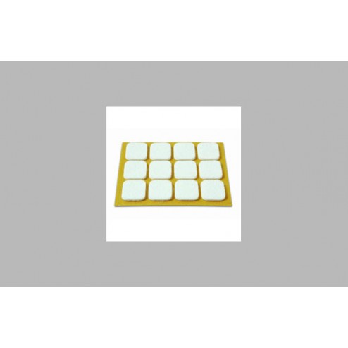 Deslizador de Fieltro Adhesivo Brinox Blanco 20X23mm 12 Unid