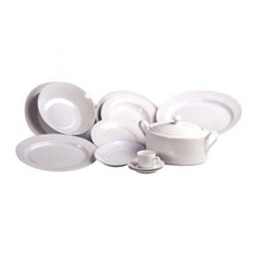 Bandeja Porcelana Decorada 14" Salina Blanc