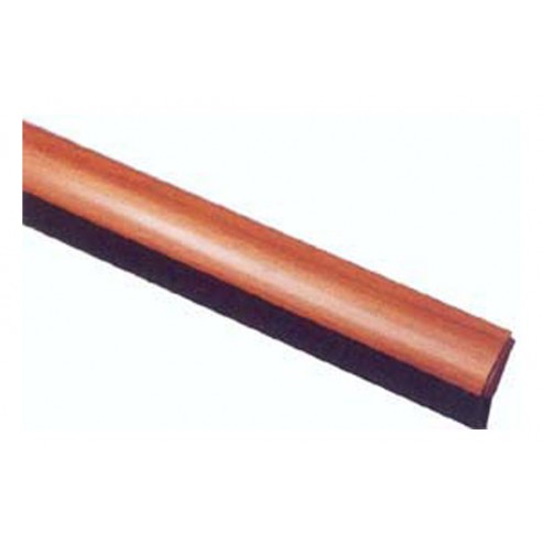 Burlete Bajo Puerta Curvo Pvc/Cepillo Adhesivo Brinox 100 cm Madera Clara