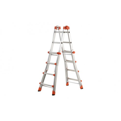 Escalera Telescópica Aluminio 5+5 Peldaños