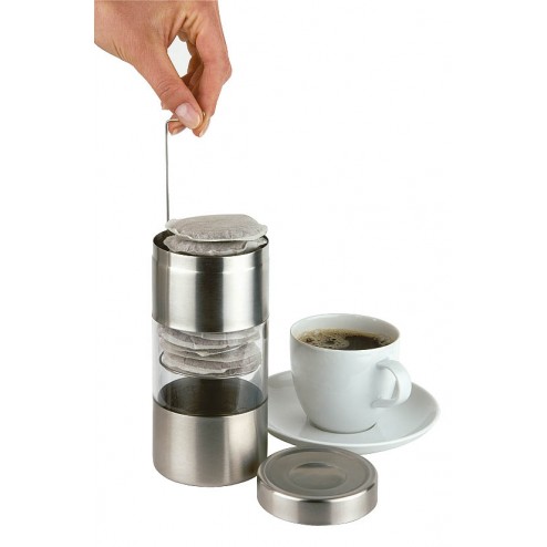 Bote Para Recargas de Cafe Inox