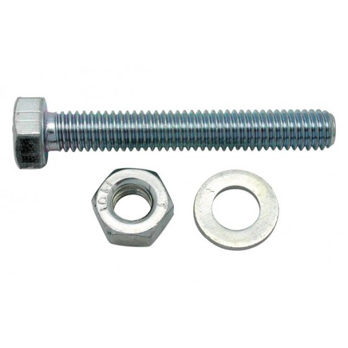 Tornillo Cabeza Cilindrica+Tuerca+Arandela 9 Uds Fer M-4x30mm