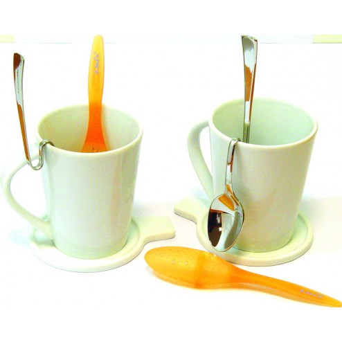 Taza Te Porcelana Set Duo con Filtro