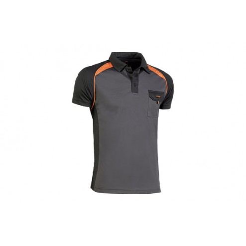 Polo Coolway Top Range Juba T L Negro / Naranja