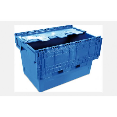 Caja Almacen y Transporte Polipropileno Azul Tayg 600x400x340mm 