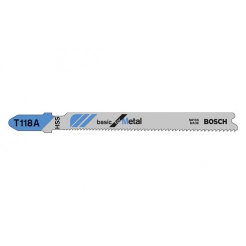 Hoja Sierra Calar Basic Bosch T-118A Metal 92mm 3 Unidades