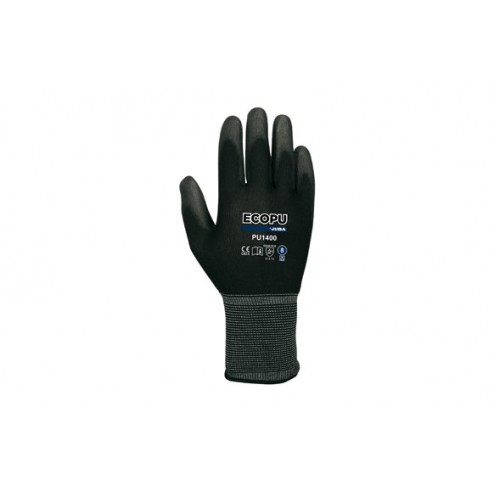 Guante Nylon Eco-Pu Juba T 6 NEGRO 