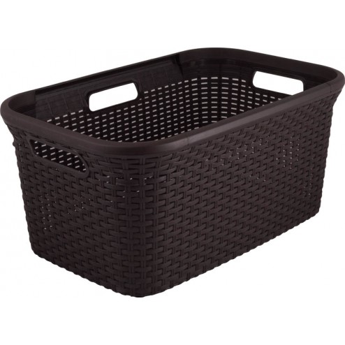 Cesta Ropa Natural Style 45L Chocolate