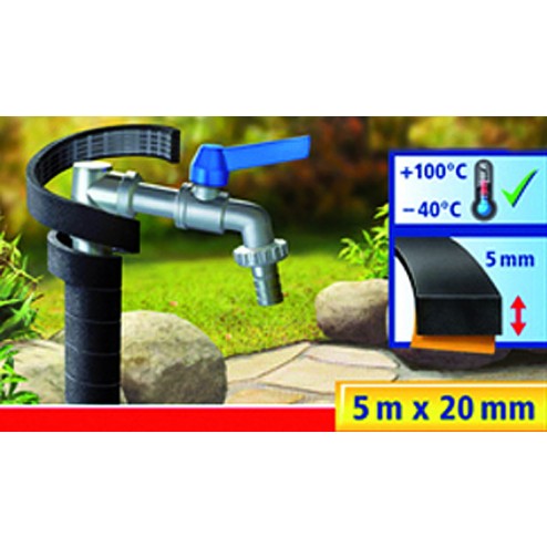 Tesamoll Perfil Aislante de Caucho Tesa Tape 5Mx20mm Negro 