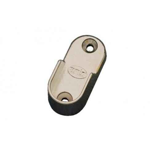 Soporte Tubo Armario Lateral Modelo 7 Amig 30X15X45mm Aluminio Niquelado 2 Uds
