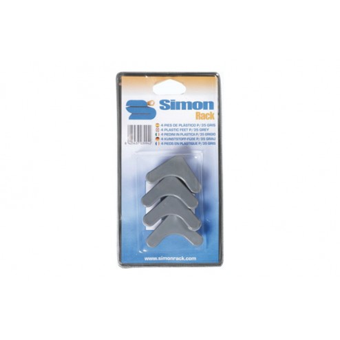 Pie Estantería Gris P/35 4 Uds 