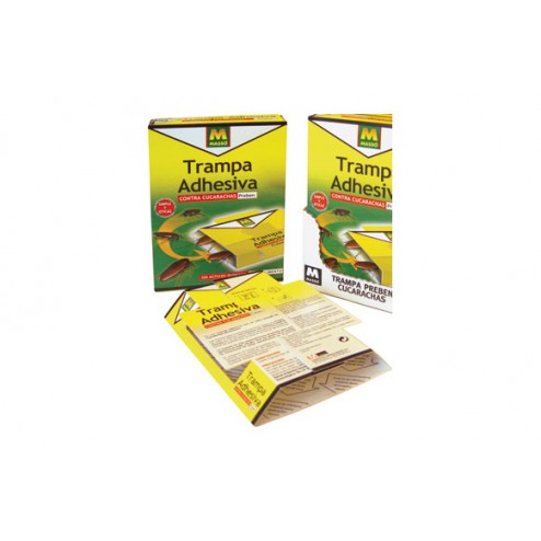 Trampa Adhesiva Gel Cucarachas Massó 5 Und