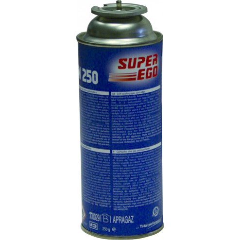 Cartucho Gas con Valvula 250 ml Super- Ego Btn250/227Gr