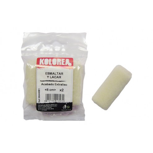 Mini Rodillo Recambio Velour 2 Uds Kolorea 6 cm 