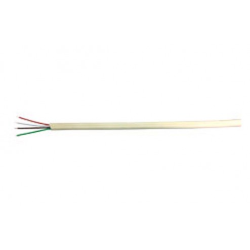 Cable Teléfono Plano 4 Vias Ascable 2,5x4,8 Marfil