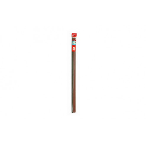 Burlete Bajo Puerta Curvo Pvc/Cepillo Adhesivo Brinox 100 cm Madera Oscura
