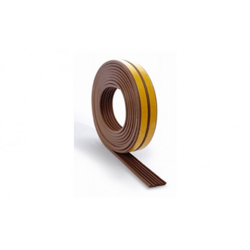 Burlete Puert/Vent Tipo E 6M Marron 9x4mm 