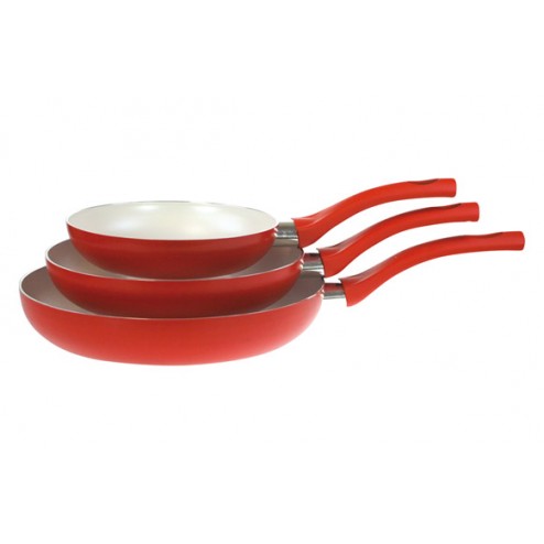 Sarten Set 3U Milan Roja Ambit 18-22-26 cm